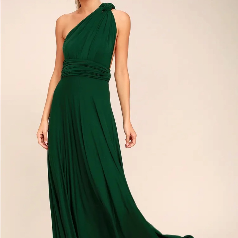 Tricks of the Trade Forest Green Maxi Dress